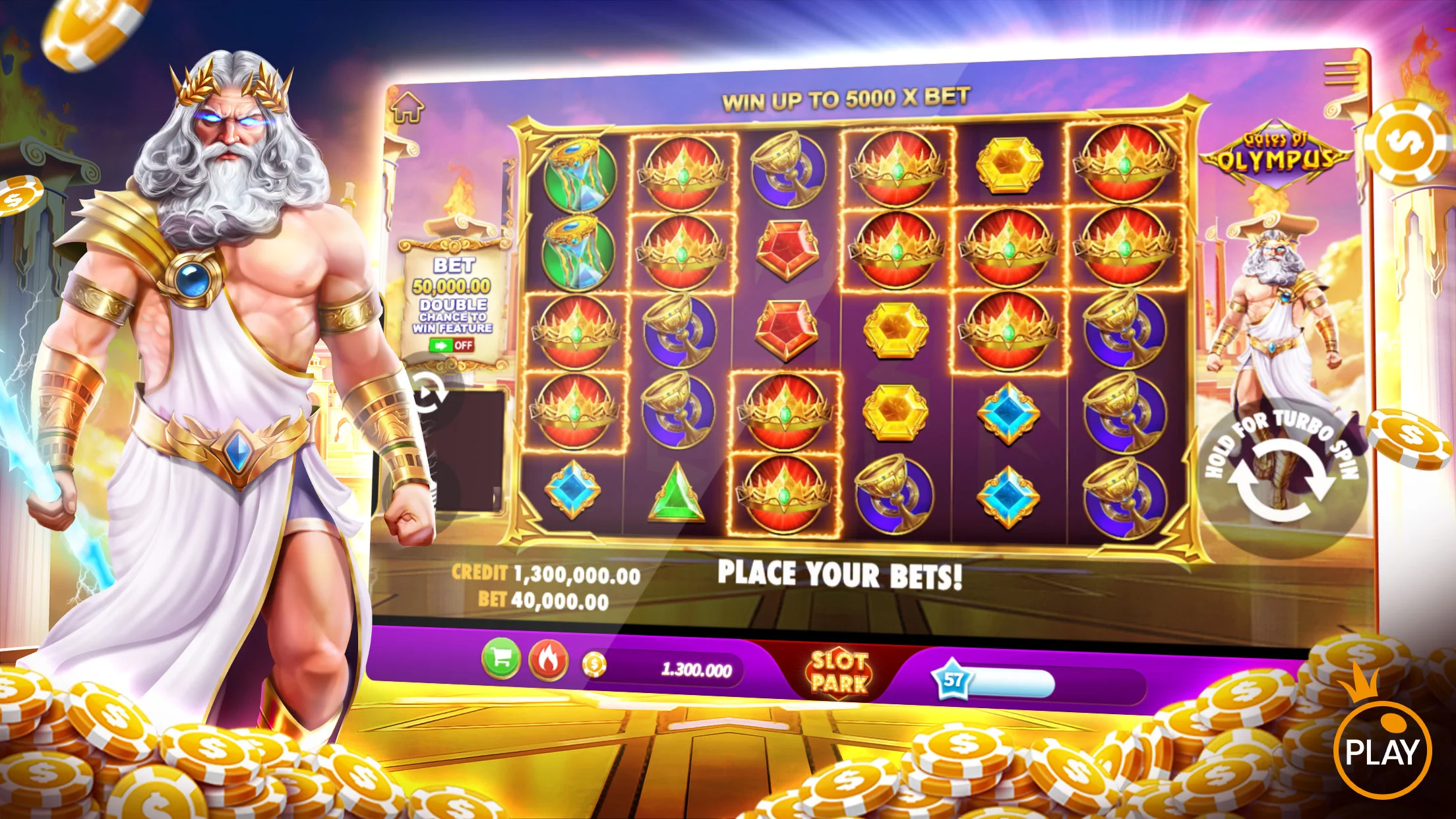 Ảnh chụp màn hình trò chơi slot game trên dola789